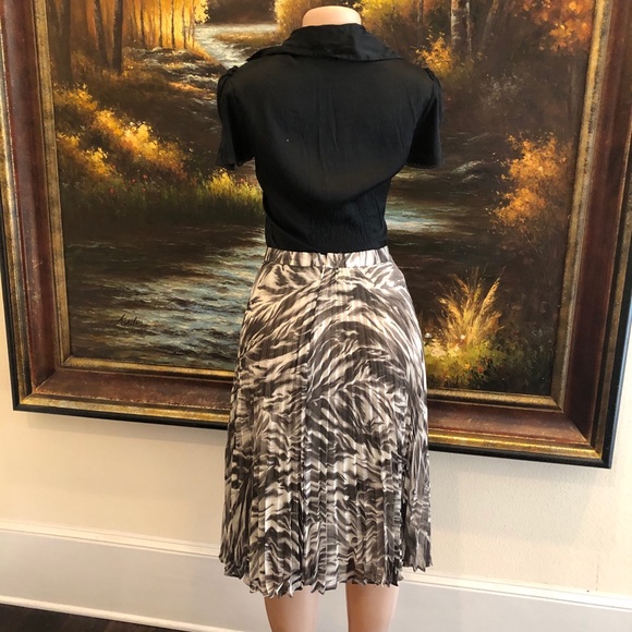 Talbots Pleated Charcoal Grey Skirt Size 22W - Picture 5 of 10